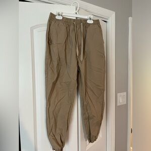 Kaalu Khaki Jogger Style Pants with Drawstring Size S